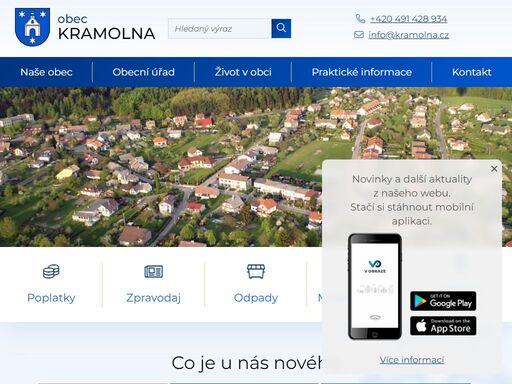oficiální stránky obce kramolna