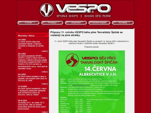 vespo sport a obuv, ubytování, technické služby, stopaři