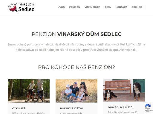 jsme rodinný penzion a vinařství. nacházíme se uprostřed magického trojúhelníku mikulov – valtice – lednice. navštěvují nás rodiny s dětmi i větší skupiny přátel, kteří chtějí na kole cestovat po okolí nebo jen klidně posedět v prostředí vinného sklepu. ale nejen ti…