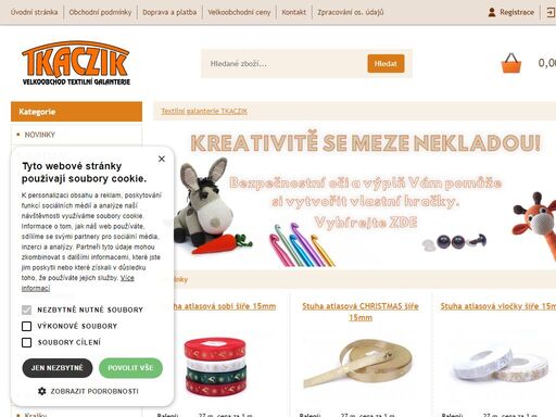 největší sortiment textilní galanterie a kreativních potřeb od českých a evropských výrobců. velkoobchodní ceny a vše na jednom místě. již 28 let s vámi. velkoobchod textilní galanterie s tradicí.