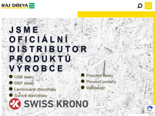 jak už název napovídá, věnujeme se právě dřevu v mnoha jeho podobách a stádiu zpracovanosti. řezivo, palubky, materiály pro truhláře a další. zjistěte více!