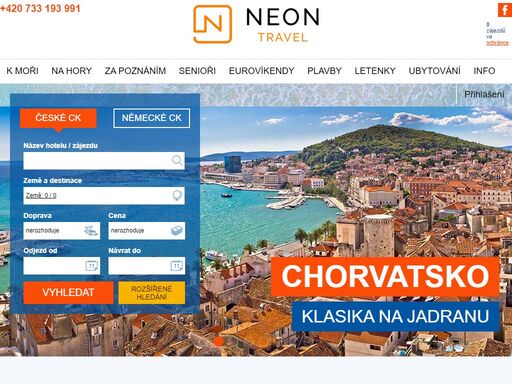 ca neon travel | prodej zájezdů a letenek do celého světa