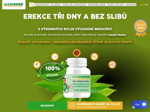 přírodní řešení pro zlepšení erekce. autentická videa a garance pravdivých hodnoceních a recenzí. moudří a úspěšní muži nakupují elixirman.