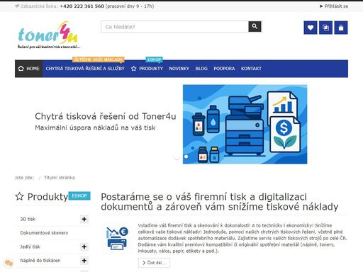 chytrá tisková řešení, dodávky a pronájem tiskáren, servis tiskáren, multifunkce, kopírky, tiskárny, tonery, cartridge.