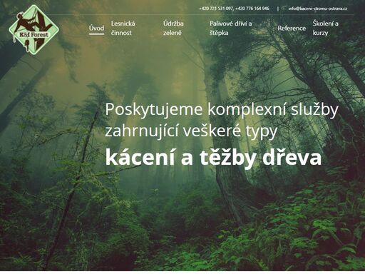 společnost k&i forest s.r.o. byla založena v lednu 2015. v současné době společnost poskytuje komplexní služby zahrnující veškeré typy kácení a těžby dřeva.