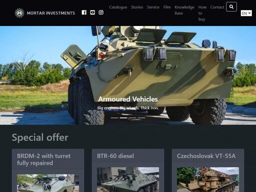 we are licensed international dealers in military equipment, notably in armoured military vehicles, tanks and trucks for collectors and business purpo...