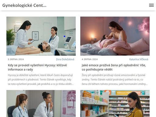 gynekologické centrum louny je odborná webová stránka zaměřená na gynekologii a těhotenství. poskytujeme informace, rady a doporučení pro ženy všech věkových skupin. naše stránka je místem, kde se dozvíte vše, co potřebujete vědět o ženském zdraví. nabízíme také podrobné informace o těhotenství a o tom, jak se na něj připravit. naší misí je podporovat zdraví a pohodu žen. navštivte nás a zjistěte více o našem centru a službách, které nabízíme.
