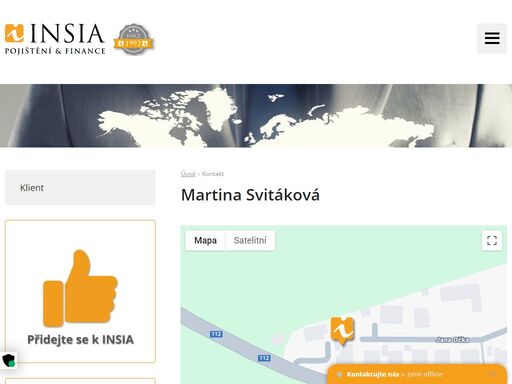 insia a.s. praha. jste makléř nebo zájemce o pojištění? kontaktujte naše specialisty nebo se na nás obraťte přes kontaktní formulář.
