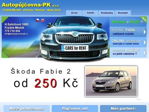 autopujcovna ostrava, půjčovna aut, pronájem aut v městech ostrava, opava, frýdek-místek, havířov, nový jičín, třinec, frýdlant n.o. 