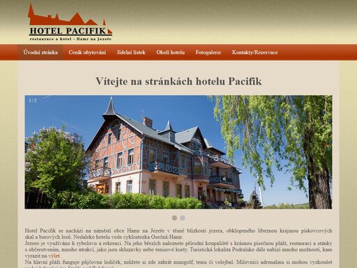 
		hotel pacifik nabízí ubytování u jezera, nedaleko cyklostezky osečná-hamr. hosté ocení
		restauraci v ubytování a pohodlí 2–4lůžkových pokojů.
	