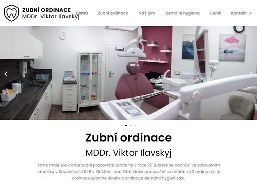ordinace zubaře a dentální hygieny byly založené v roce 2018. nachází se ve zdravotním středisku v sadové ulici 528 v klášterci nad ohří.