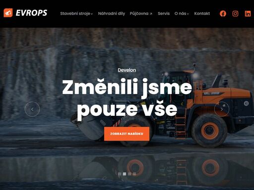 jsme prodejcem stavebních strojů develon a new holland, výhradním zástupcem podvozkových komponentů značek berco a ntp pro čr, prodejcem zubových a otěrových systémů výrobce esco corporation, prodej hydraulických kladiv značky jab.