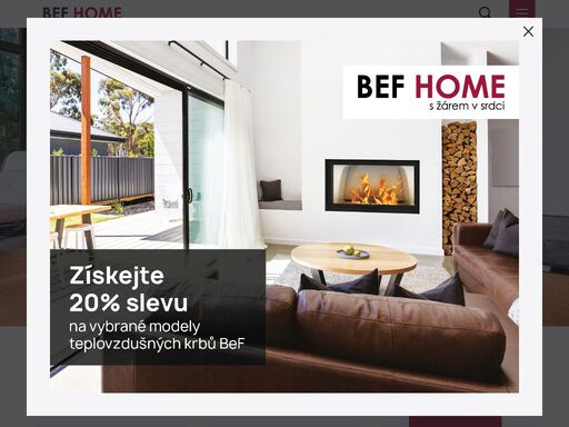 krby, teplovodní a teplovzdušné krbové vložky vysoké kvality v široké nabídce designů a výkonů - pořiďte krb od českého výrobce befhome