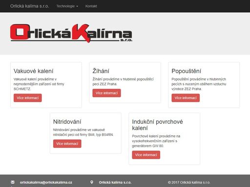 orlická,kalírna,kalení,popouštění,nitridování,indukční,povrchové,vysokofrekvenční,ochranná,atmosféra,žíhání,jablonné orlická kalírna s.r.o. - naše firma nabízí kalení, popouštění ve vakuu, nitridování, indukční povrchové kalení vysokofrekvenční, kalení v ochranné atmosféře, žíhání.