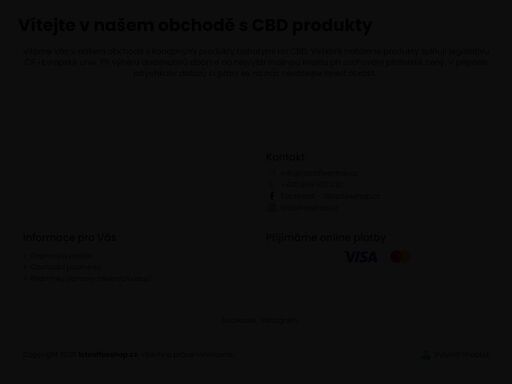 vítejte v našem obchodě s cbd produkty. vítáme vás v našem obchodě s konopnými produkty bohatými na cbd. veškeré nabízené produkty splňují legislativu čr i evropské unie. při výběru dodavatelů dbáme na nejvyšší možnou kvalitu při zachování přátelské ceny. v případě jakýchkoliv dotazů či přání se na nás neváhejte ihned…