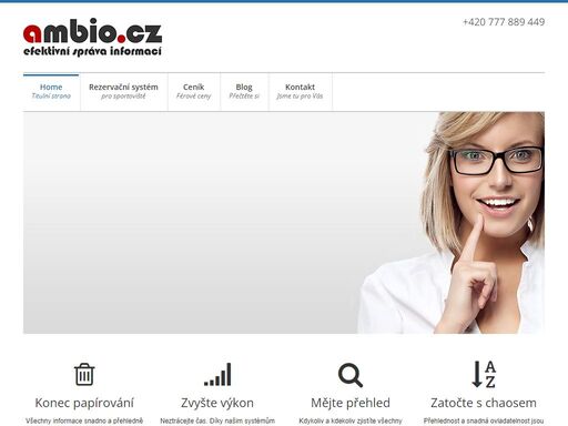 ambio | efektivní správa informací, rezervační systém, crm