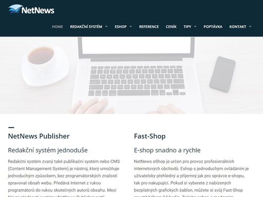 redakční systém netnews publisher a internetový obchod netnews eshop. webdesign. tvorba www stránek a e-shopů. jak založit internetový obchod. seo ...