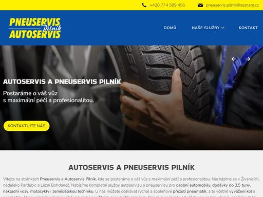 vítejte na stránkách pneuservis a autoservis pilník, kde se postaráme o váš vůz s maximální péčí a profesionalitou. nacházíme se v živanicích, nedaleko pardubic a lázní bohdaneč. nabízíme kompletní služby autoservisu a pneuservisu…