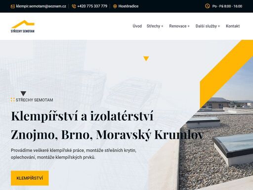 klempířství, izolatérství ale i tesařské a pokrývačské práce pro znojmo, moravský krumlov, ivančice, miroslav.