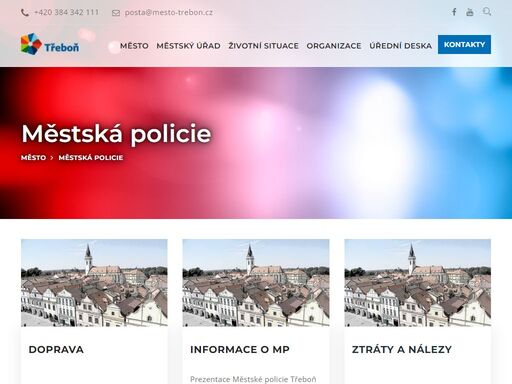 město třeboň - oficiální stránky města