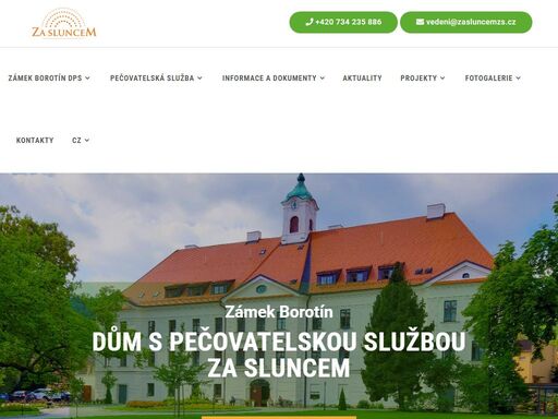 dům s pečovatelskou službou za sluncem najdete v malebné obci borotín, okres blansko, jihomoravský kraj.