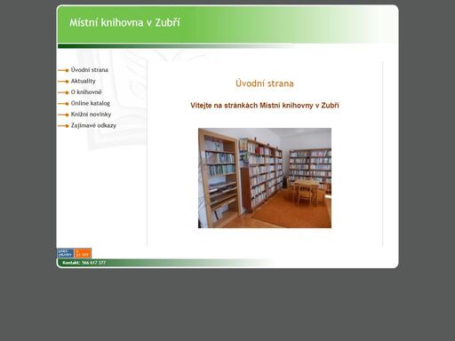 místní knihovna v zubří