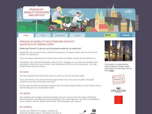 prague by mobility scooter and on foot - special tours for disabled visitors