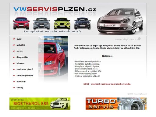 kompletní servis vozů vw, audi, škoda, seat. 
  servisní prohlídky, opravy motorů, převodovek, turbodmychadel. 
  diagnostika, klempířské práce, lakování, svařování plastů. prodej originálních dílů. 
  pro všechny zákazníky možnost zapůjčení náhradního vozu. olej, omw, bixxol, longlife, tdi, sdi, v6, 
  turbo, servisní, prohlídka, diesel, rozvody, sada, svařování, plasty, plastů, 
  nárazník, oprava, koncern, náhradní, díly, stk, emise, diagnostika, jednotka, vag, mazání, 
  vymazání, paměť, paměti, plzen-sever, sever, levné, ceny, výměna, filtr, pd, 16v, 20v, 
  lakování, lakovna, spieshecker, plzenský, kraj, kladka, motor, mpi, htp, airbag, brzdy