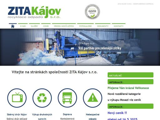 firma se zaměřuje na nakládání s odpady, výkup druhotných surovin, zpracování a recyklaci papíru a plastů a dopravu ostatních i nebezpečných odpadů při dodržování všech bezpečnostních předpisů.