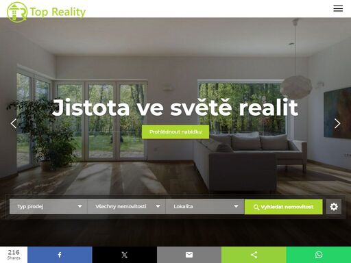každý den stovky nových nemovitostí, reality. nemovitosti na prodej či pronájem v každém místě. přehledný katalog realit.