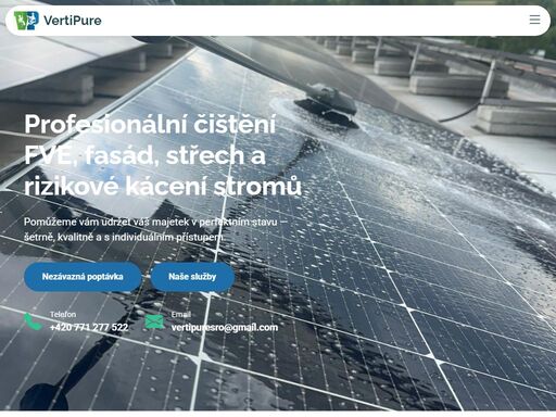 profesionální rizikové kácení stromů, arboristika a ekologické čištění fve, fasád, střech a povrchů po celé čr. individuální přístup, certifikované ekologické prostředky, kvalitní provedení.