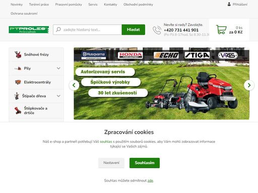 les, zahrada, eshop, prodej, zahradní traktor, pila, křovinořez, jižní čechy, pro les, prachatice, servis, sekačka, plotostřih, drtič, provzdušňovač, aku šroubovák, vrtačka e-shop nabízí sekačky, mulčovače, robotické sekačky, křovinořezy, zahradní traktory