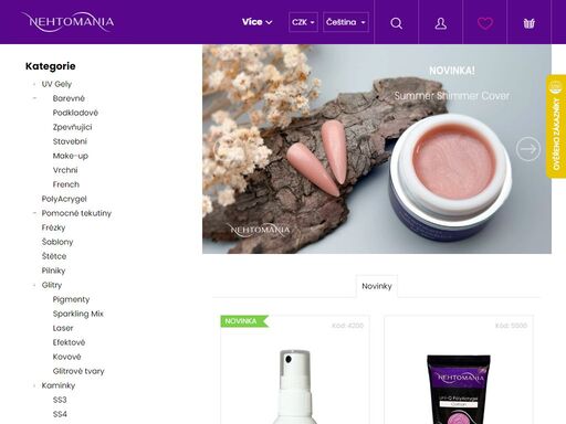 prémiové produkty pro nehtové designérky
