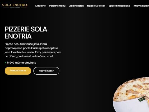 pizzerie sola enotria - přijďte ochutnat tradiční recepty