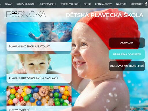 plavecká škola rosnička brno nabízí kurzy plavání pro kojence, batolata a předškoláky, letní intenzivní kurzy, příměstské tábory a pobyty v krásné přírodě.