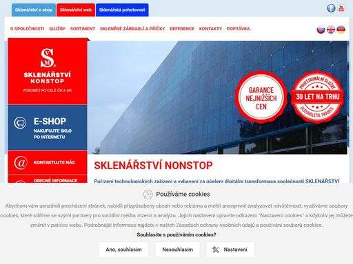 sklenářství nonstop kompletní služby v oblasti zpracování skla. výroba izolačních skel, pochozích skel, lepení zrcadel, montáž skleněného zábradlí, stěn a skla za kuchyňskou linku. veškeré sklo skladem. otevřeno nonstop.