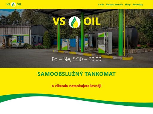 vs oil čerpací stanice.
