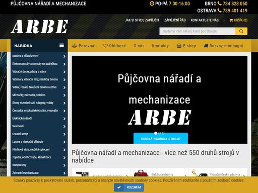 půjčovna nářadí a mechanizace