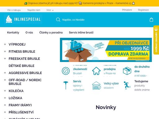 ?kolečkové inline brusle pro začátečníky i pokročilé (fitness, freeskate, aggressive, suv) ?brusle skladem ?poradíme s výběrem ?doprava zdarma ?rychlé doručení ?český obchod ?přes 20 let s vámi