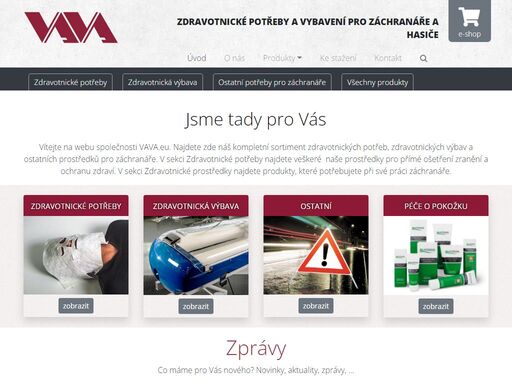 kompletní sortiment zdravotnických potřeb, zdravotnických výbav a ostatních prostředků pro záchranáře a hasiče.