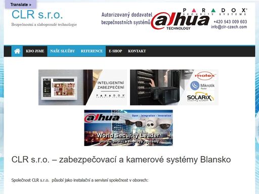 naše společnost clr s.r.o. je dovozcem a distributorem kamerových systémů na český a slovenský trh, pod vlastní privátní značkou securtech.
