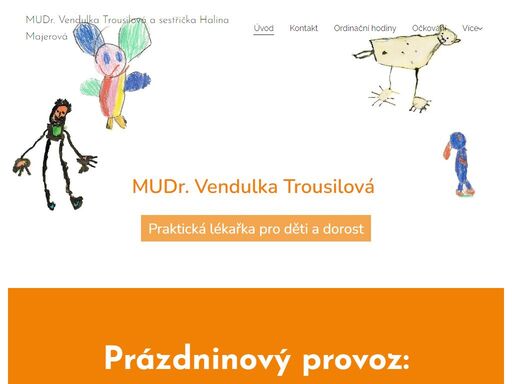 mudr. vendulka trousilová, praktická lékařka pro děti a dorost