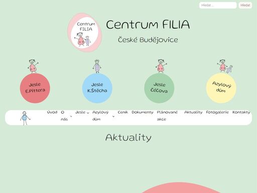 centrum filia. azylové domy v českých budějovicích. sociální služby v českých budějovicích. jesle v českých budějovicích.