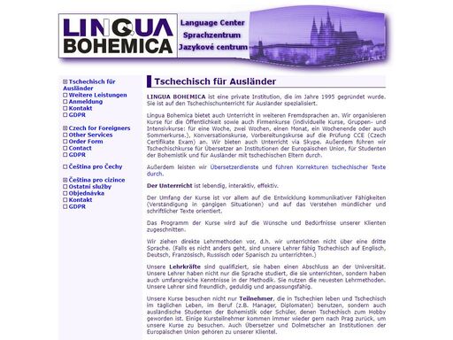 lingua bohemica - tschechische sprachschule bietet fremdsprachenunterricht (sprachkurse in tschechisch fuer deutschsprechende), sprachenzentrum bietet tschechischkurse fuer anfaenger und fortgeschrittene, gruppen-, einzelkurse.