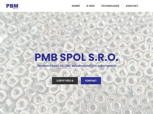 pbm spol s.r.o. v současnosti disponuje moderními cnc automaty, které doplňují váčkové automaty. dle požadavků zákazníka se společnost specializuje na sériovou výrobu menších dílců do průměru 32 mm.