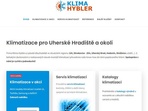 nabízíme komplexní řešení poradenství a montáže klimatizace včetně servisu. zaměřujeme se na okolí uh - uherské hradiště, uherský brod, zlín, veselí nad moravou