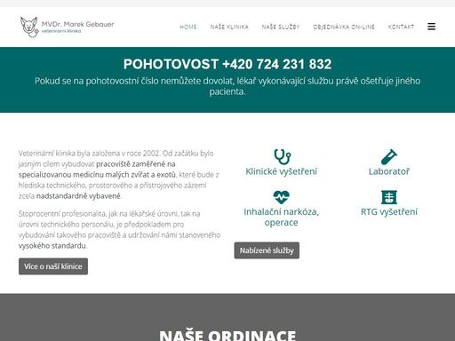 moderní veterinární klinika s nonstop péčí. zkušení lékaři, individuální přístup a pohotovost 24/7 pro akutní případy – vždy tu jsme pro vaše mazlíčky.