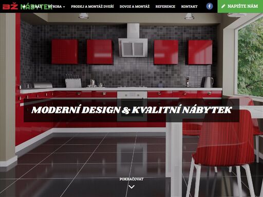na zakázku pro vás zhotovíme kuchyně na míru, vestavěné skříně, nábytek do dětských a obývacích pokojů, ložnic, ale také do kanceláří nebo zdravotnických zařízení. 