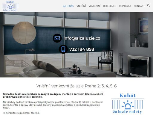 žaluzie na plastová okna, opravy, montáž, servis žaluzií, rolet, sítě proti hmyzu, látkové žaluzie praha 2, 3, 4, 5, 6 východ, západ, luděk kubát