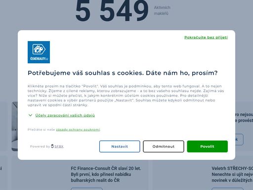 nabídka 984 realitních kanceláří na jednom místě. denně tisíce novinek. byty k prodeji či pronájmu, domy, pozemky, chaty, chalupy i kanceláře. soukromá inzerce zdarma.